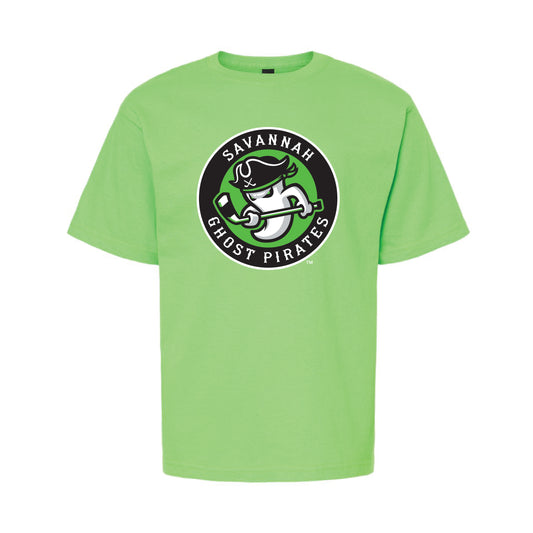 Savannah Ghost Pirate Youth Vivid Green Roundel T-Shirt