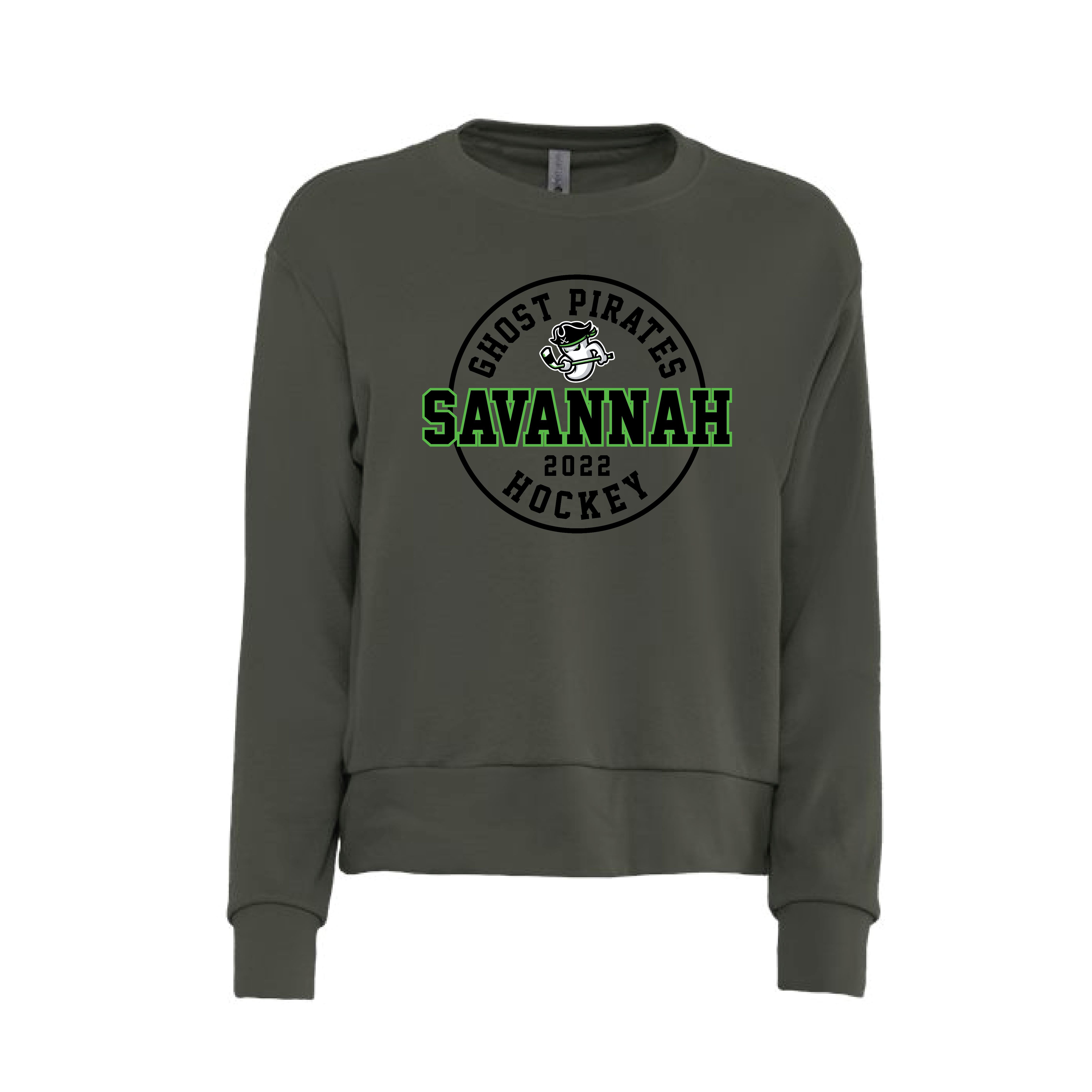 Savannah Ghost Pirates Women's Laguna Sueded Crewneck Sweatshirt