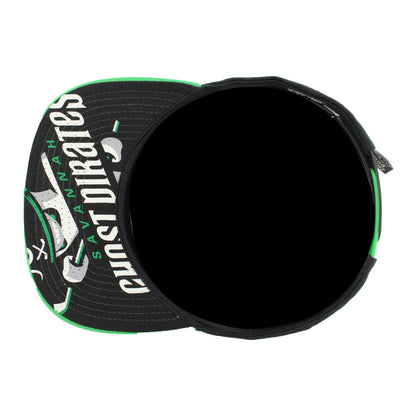 Savannah Ghost Pirates ZClassic Black/Nuc Green Lacer Locker Room Hat
