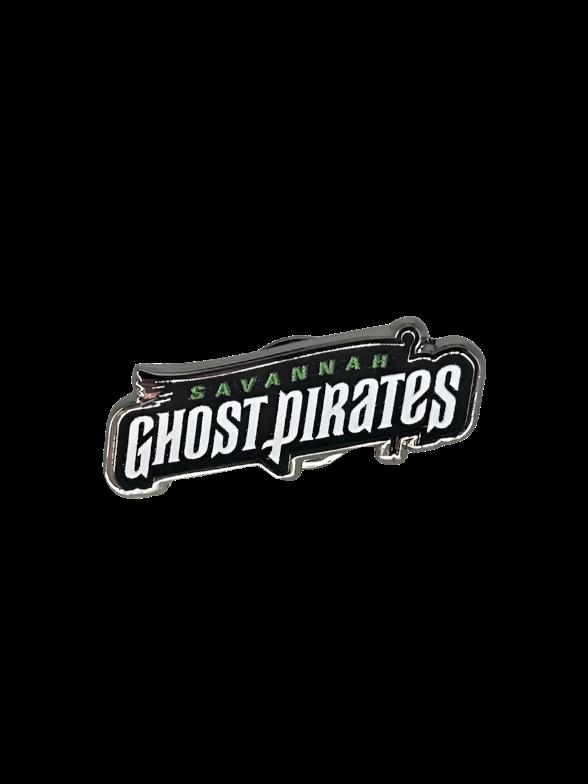 Savannah Ghost Pirates 1.25" Wordmark Logo Hard Enamel Lapel Pin
