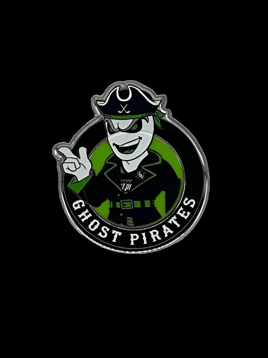 Savannah Ghost Pirates 1.25" Davy Hard Enamel Lapel Pin