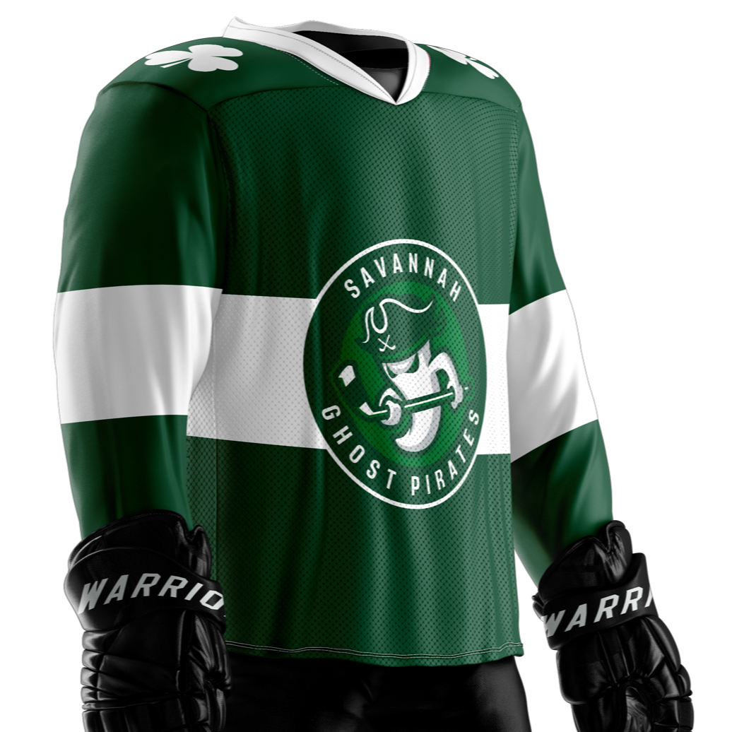 Ghost Pirates Athletic Knit Youth St. Patrick's Day Jersey