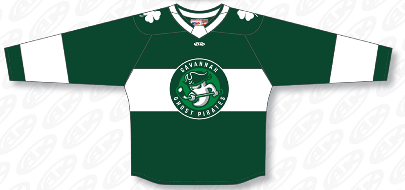 Ghost Pirates Athletic Knit Youth St. Patrick's Day Jersey