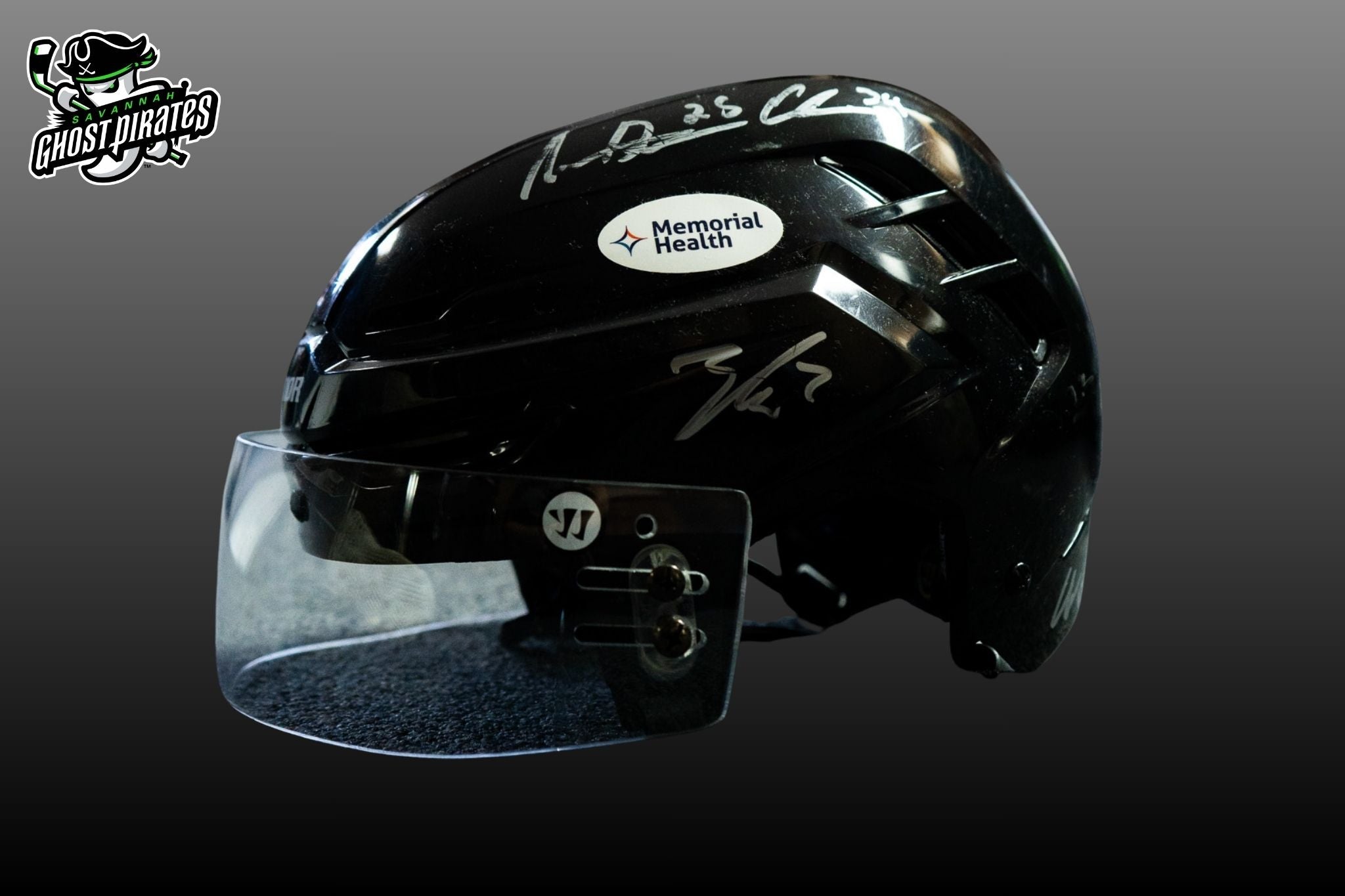 TEAM SIGNED GHOST PIRATES HELMET