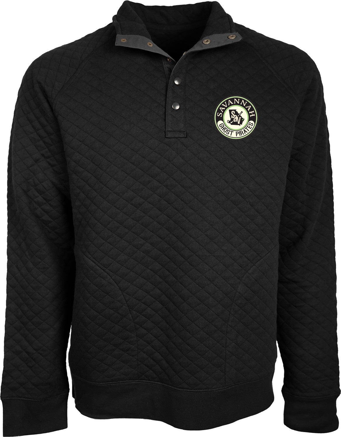 Savannah Ghost Pirates Black Morality Button Up Pullover