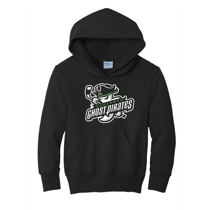 Savannah Ghost Pirates Youth Black Primary Hoodie