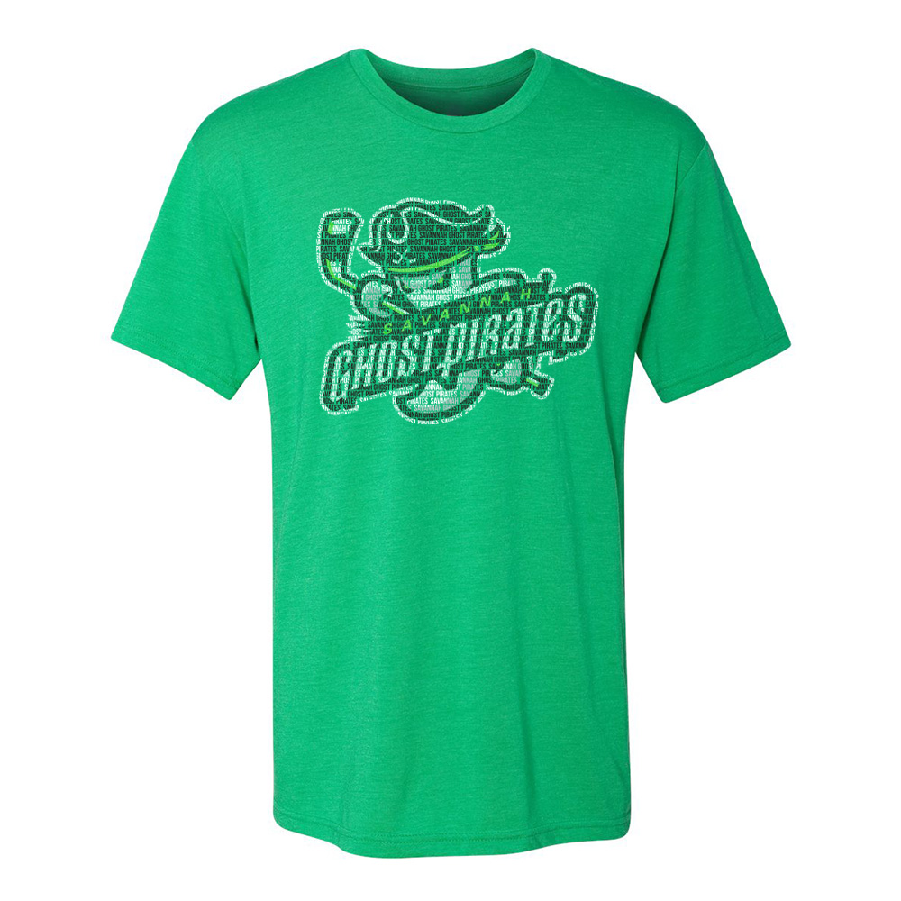 Savannah Ghost Pirates Spelled Out Tee