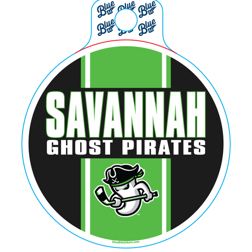 Ghost Pirates Vinyl Sticker- Green Stripe