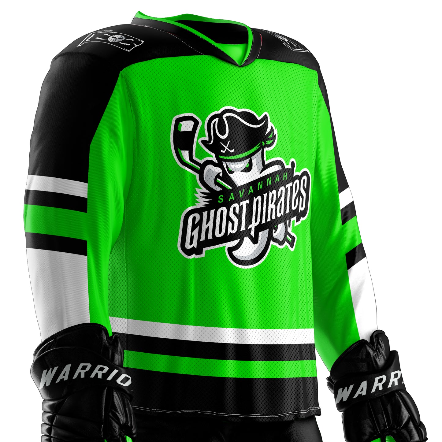 Savannah Ghost Pirates Official Green Replica Jersey