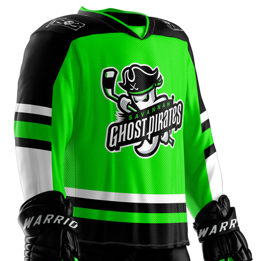 Savannah Ghost Pirates Official Green Replica Jersey